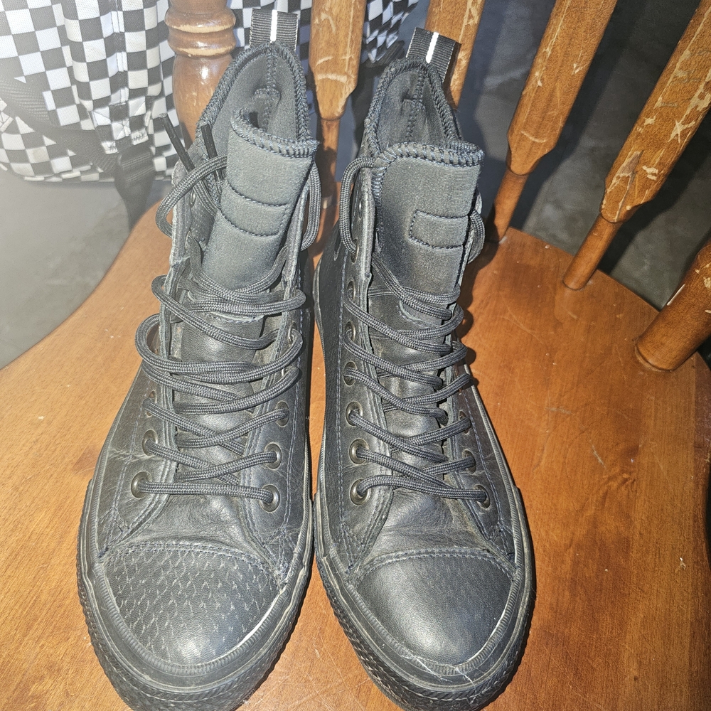 Waterproof Converse Men's Black High-Top Sneakers - Picture 11 of 11